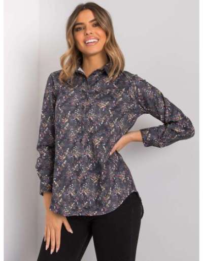 Clermont RUE PARIS női mintás ing sötétszürke