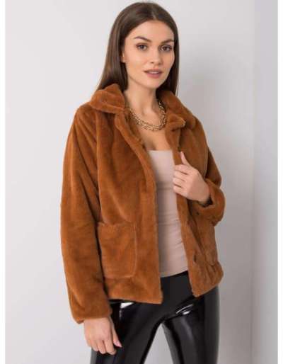 Női szőrme kabát Nyla RUE PARIS barna