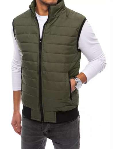 Férfi steppelt mellény MILA zöld