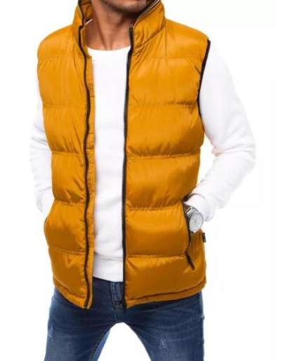 Férfi steppelt mellény STRAND sárga