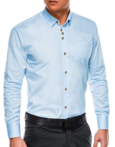 Férfi elegáns hosszú ujjú ing PEYTON világoskék