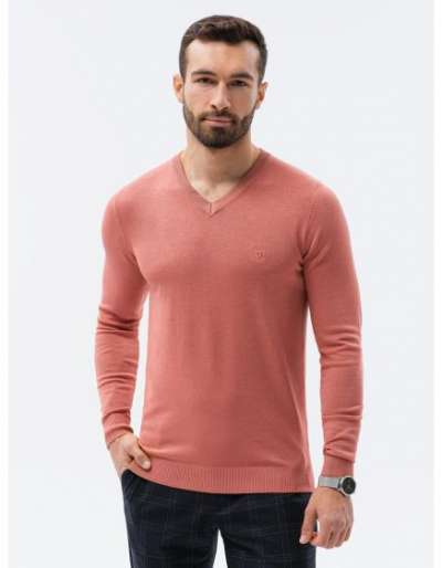 Férfi pulóver RONAN rózsaszín