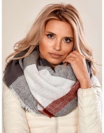 Női kötött sál AVERY burgundi