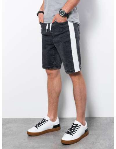 Pánske šortky džínsové IAN čierne