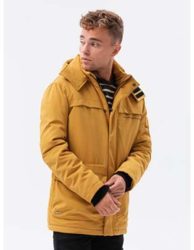 Férfi télikabát KHALIL mustár