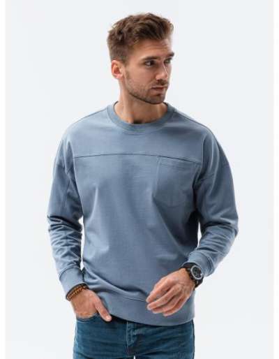 Férfi pulóver NIEL kék