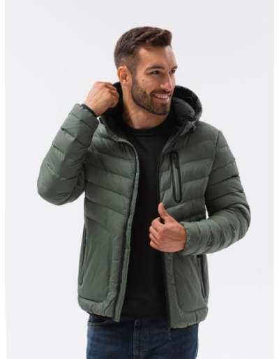 Férfi szigetelt dzseki CLAY khaki