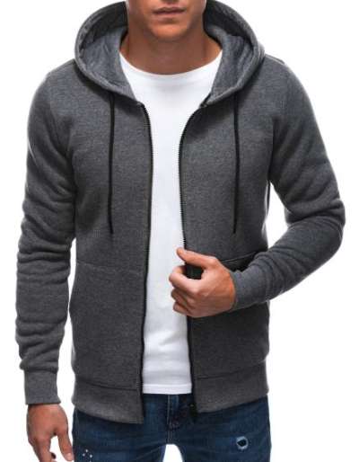 Férfi pulóver DAMARI sötét szürke melange