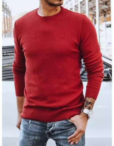 Férfi pulóver CLASSIC bordó