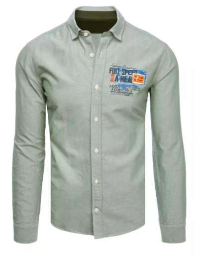 Férfi ing TEAM menta