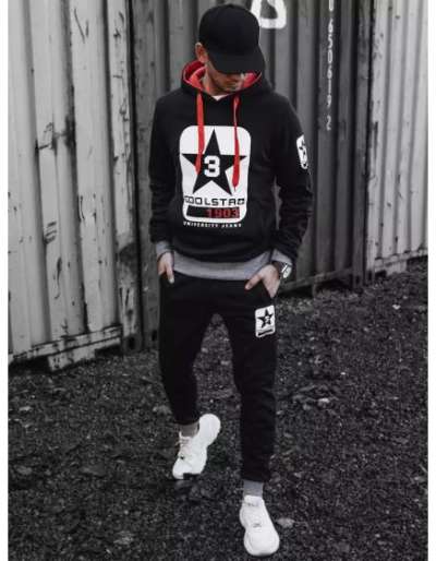 Férfi edzőruha KIM fekete