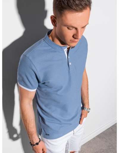 Férfi sima pólóing PERCY kék