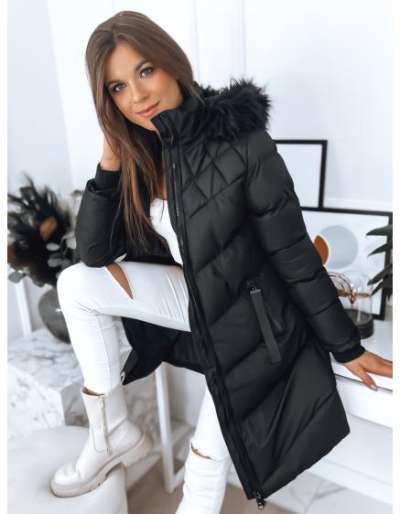 Női steppelt kabát RADIS fekete