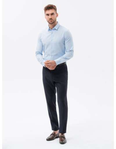 Férfi hosszú ujjú ing -SLIM FIT világoskék