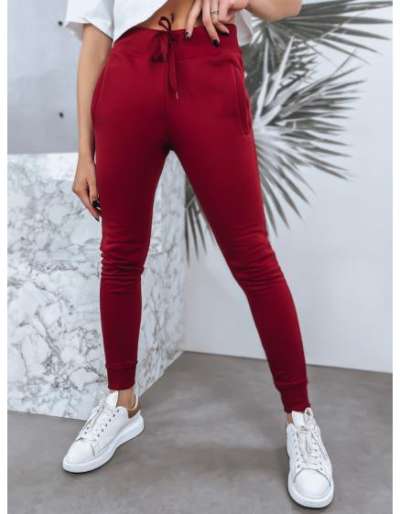 Női melegítőnadrág FITS burgundi