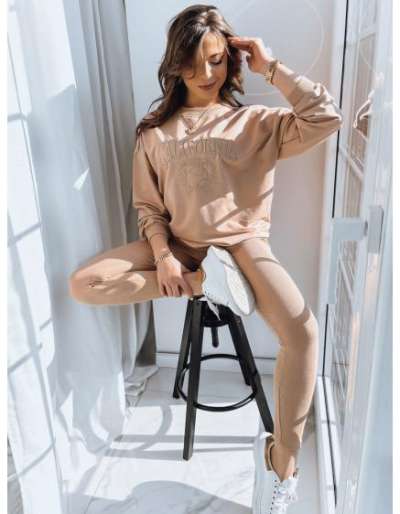 Női CALIFORNIA TEAM leggings bézs színben