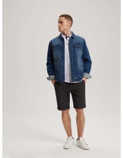 Férfi rövidnadrág PRM SH 302 W429 melange grafit