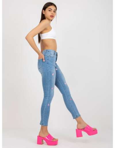 Dámske džínsy SKINNY modré