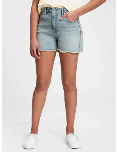 Tini farmer rövidnadrág égig érő magasított nadrág