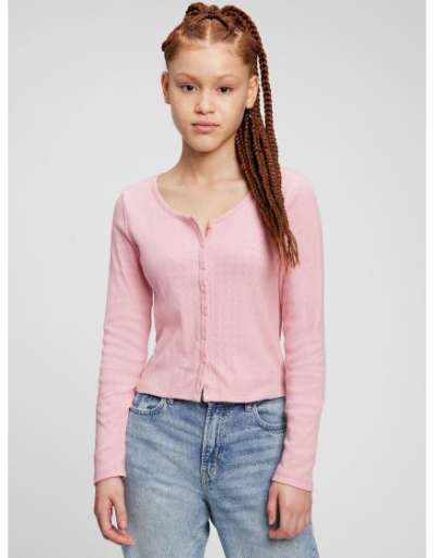 Tini kardigán cipzárral