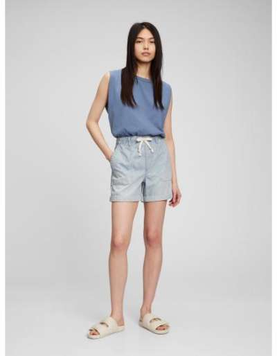 Csíkos farmer rövidnadrág