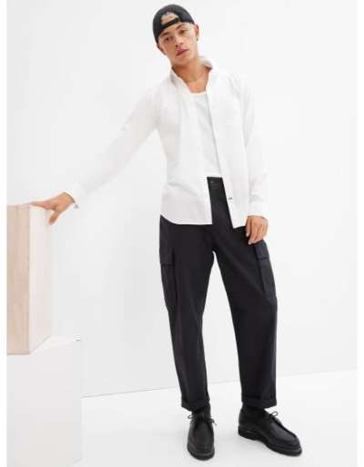 Slim poplin sztreccs ing
