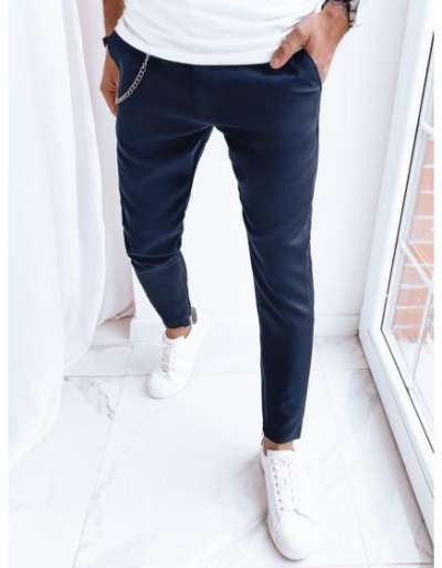 Férfi szabadidőnadrág LEVAI sötétkék