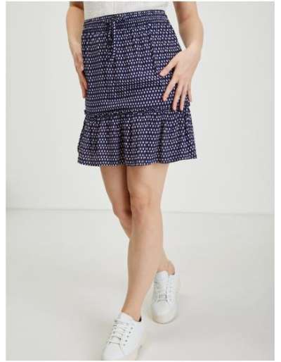 Sötétkék női mintás szoknya