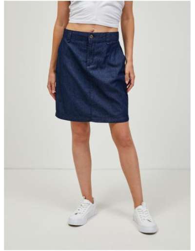 Sötétkék farmer szoknya