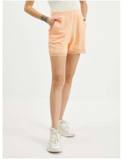 Narancssárga női melegítőnadrág csipkével