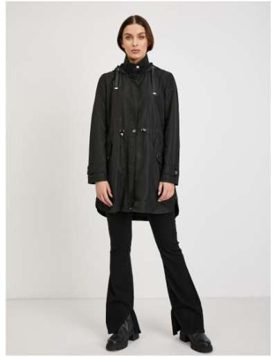 Fekete női parka