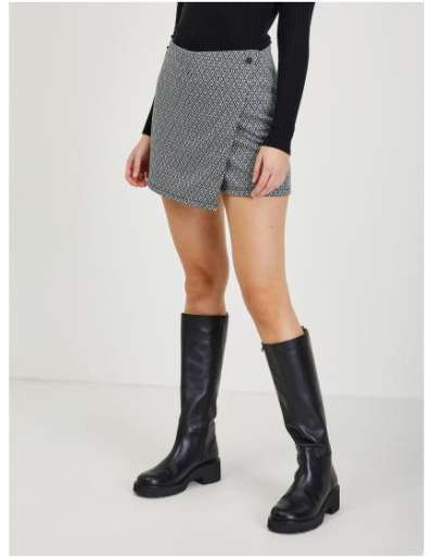 Fekete női mintás szoknya/nadrág