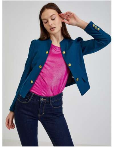 Petrol színű női blézer