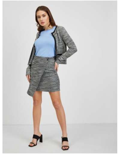 Fehér és fekete női farmer szoknya