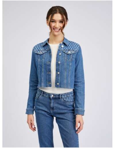 Kék női farmerdzseki