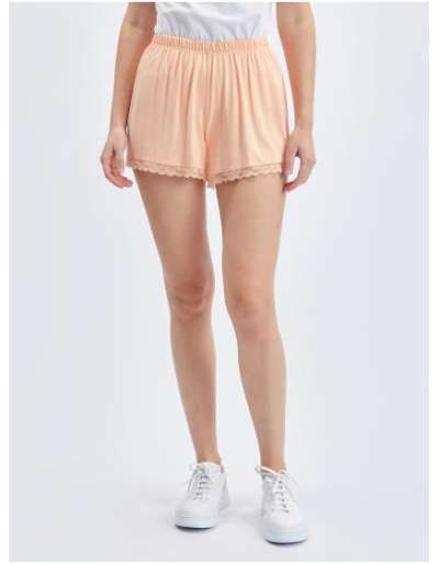 Sárgabarack női csipkés rövidnadrág