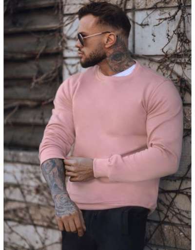 Férfi kapucnis pulóver NATA rózsaszín