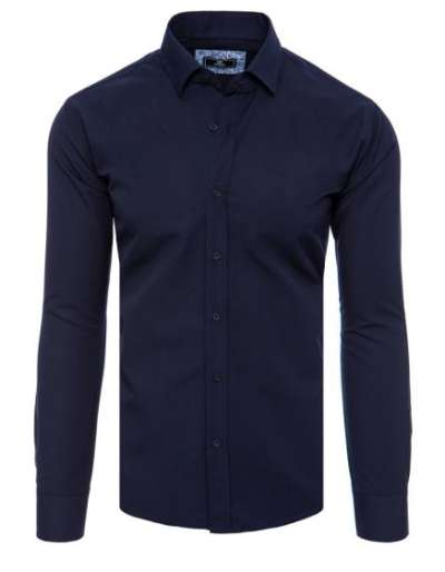 Férfi elegáns póló LEKA sötétkék