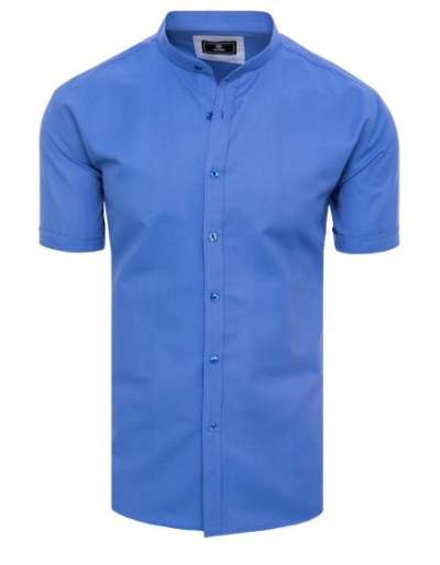 Férfi rövid ujjú ing OVEA búzavirág színű