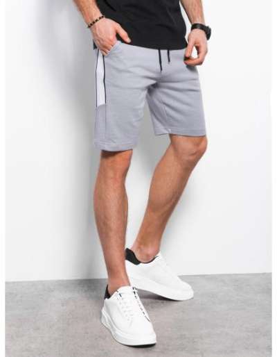 Férfi leopárd csíkos melegítőnadrág 93 W359 szürke