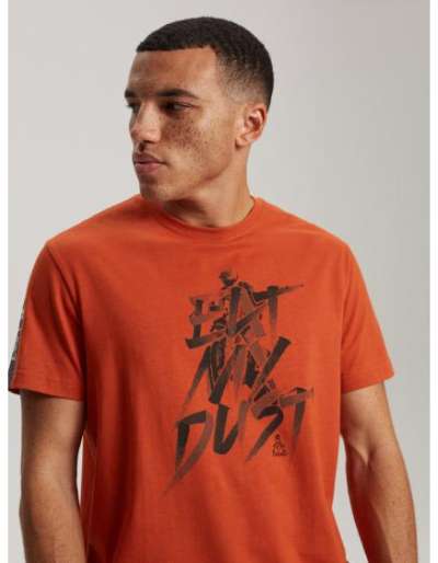 Férfi póló nyomtatott DKR D 0623 S1826 narancssárga