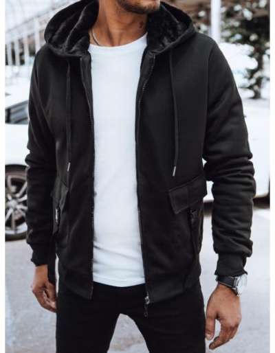 Férfi kapucnis pulóver CEPHA fekete