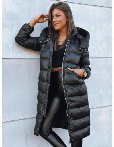 Női steppelt kabát BLACK DIAMOND fekete