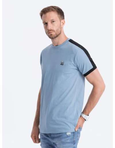 Férfi pamut póló V3 S1632 kék