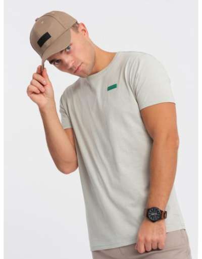 Férfi pamut póló V2 OM-TSCT-0151 világosszürke