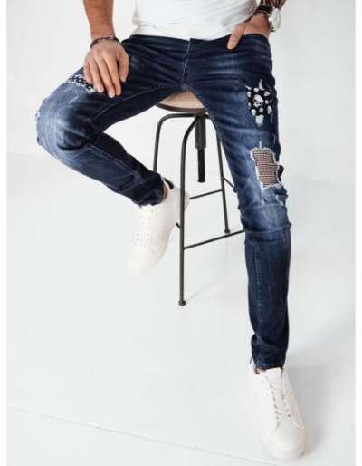 Férfi farmer nadrág OLA sötétkék