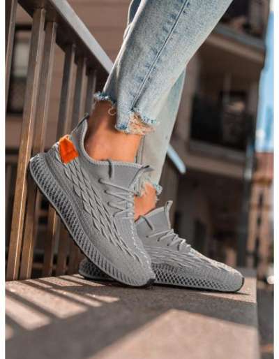 Férfi könnyű, fűzős tornacipő V1 OM-FOKS-0141 szürke