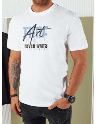 Férfi nyomtatott póló MORA fehér