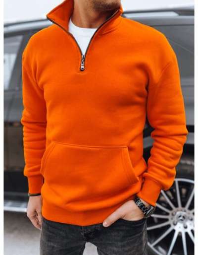 Férfi kapucnis pulóver narancssárga
