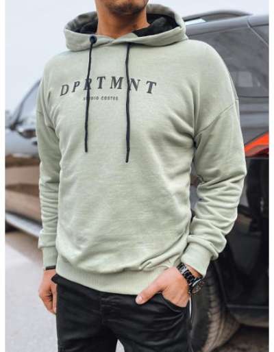 Férfi nyomtatott melegítőfelső olíva